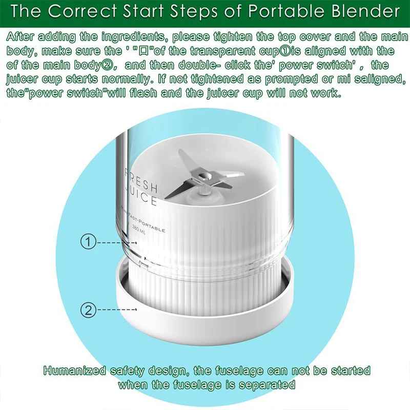 Hot Selling Wireless Electric Mini Personal Juicers